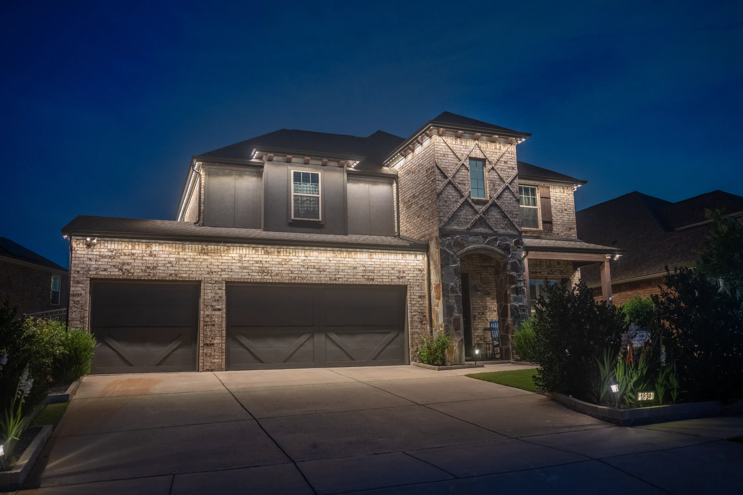 Accent lighting installation example 5