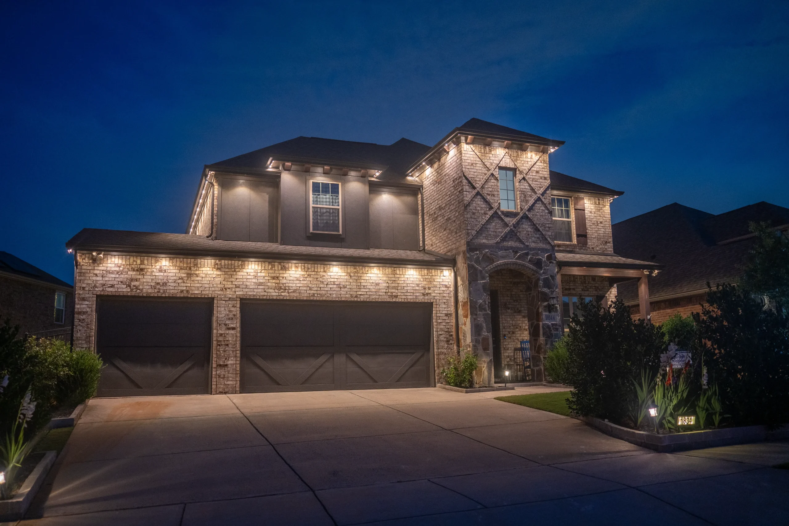Security lighting installation 7